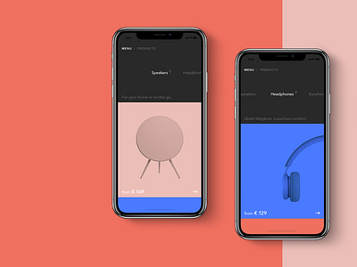 B&O Play App UX UI