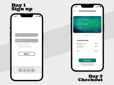 #DailyUI Challenge | Day 1,2 challange composition dailyui design graphic design idea ui web web design