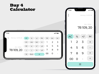 #DailyUI Challenge | Day 4 | Calculator composition dailyui design graphic design idea ui ux web design
