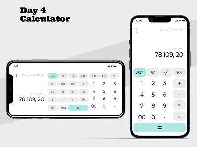 #DailyUI Challenge | Day 4 | Calculator