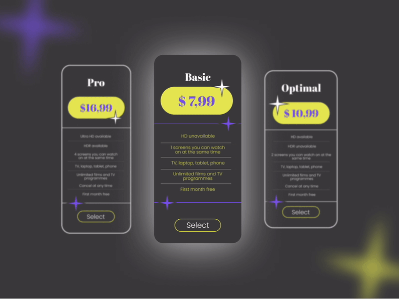 Pricing - Daily UI Challenge, Day 030 animation composition daily ui challenge day 030 design graphic design idea price price ui pricing pricing page pricing plan rate typography ui ui details ui elements vector web web design