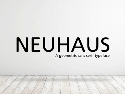 Neuhaus font geometric neuhaus sans serif typeface