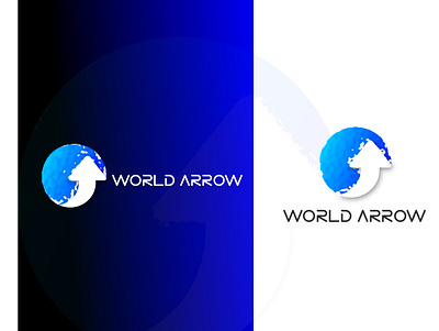 World Arrow logo 3d animation arrow branding design graphic design illustration logo logo design metaverse minimal minimalist logo modern logo motion graphics network logo ui unique logo ux vector world