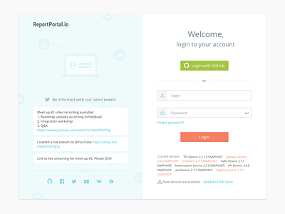 Login page