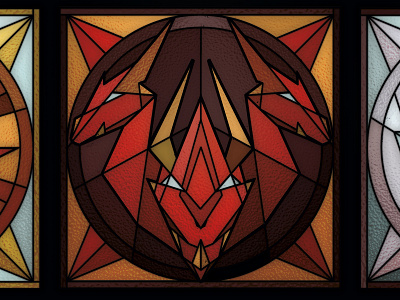 Game of Thrones Stained Glass - Targaryen a song of ice and fire branding church design dragon fantasy game of thrones geometic illustrator logo low poly low poly lowpoly nerd poly polygon stained glass stained glass targaryen vector