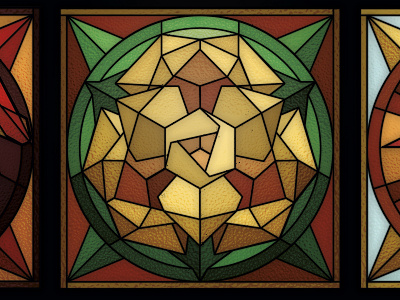 Game of Thrones Stained Glass - Tyrell a song of ice and fire branding church design fantasy game of thrones geometric illustrator logo low poly low poly lowpoly nerd poly polygon rose stained glass stained glass tyrell vector