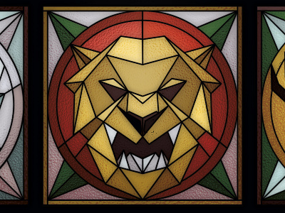 Game of Thrones Stained Glass - Targaryen a song of ice and fire branding church design fantasy game of thrones geometric illustrator lannister lion logo low poly low poly lowpoly nerd poly polygon stained glass stained glass vector