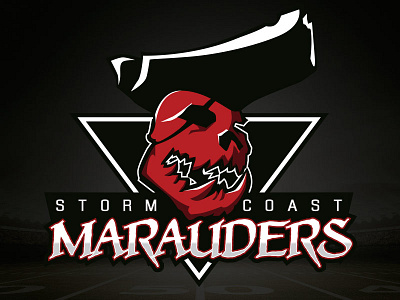 Storm Coast Marauders bigchild creatives branding football league logo miniatures nba nfl orcs pirates sports team