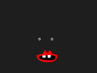 Animation animation cel dark mouth word