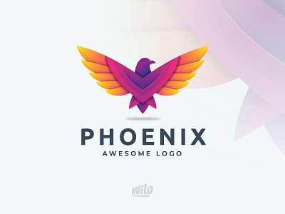 Phoenix Logo Design Concept 3d app bird branding colorful concept design icon illustration logo minimalist modern phoenix ui vector