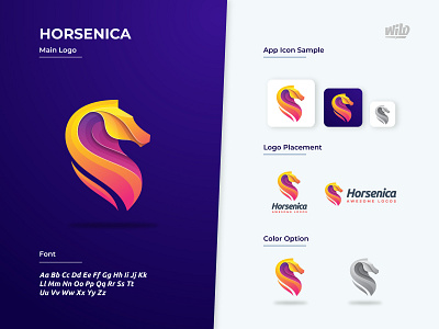 Horsenica Logo Design Concept app branding colorful concept design graphic design icon illustration logo minimalist modern ui vector