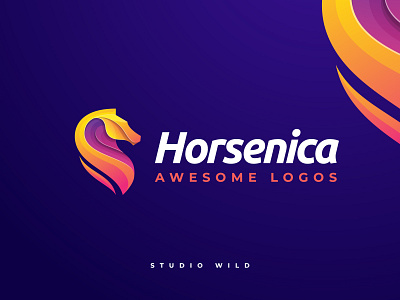 Horsenica Logo Design Concept animals app branding colorful concept design horse icon illustration logo minimalist modern motion graphics ui vector