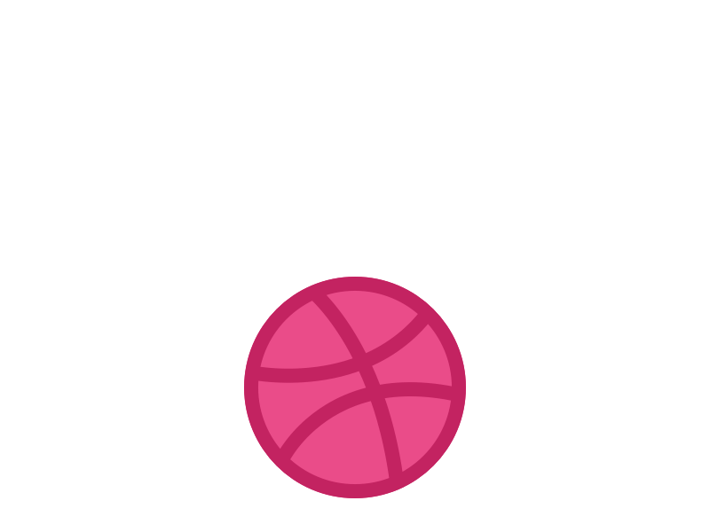 Bouncing Dribbble animation ball dribbble gif graphic design illustration invite invite give away motion pink