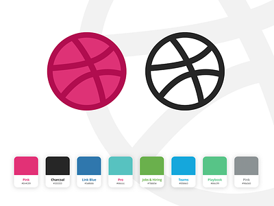 Dribbble Logo Style Guide color download dribbble freebies guide logo resourse sketch style guide vector