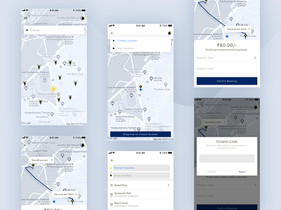 Uber Bike Taxi bike clean drop location map minimal pickup taxi uber