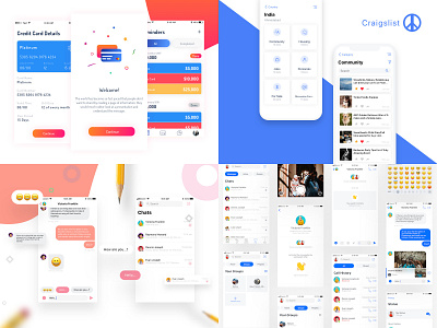 2018 Dribbble Review 2018 chat clean design facebook illustation minimal review user experience user interface design