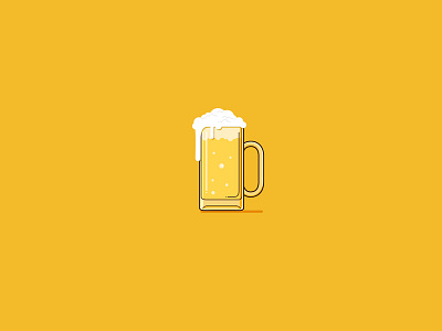 Cold Beer alcohol beer beverage drink fresh icon illustration vector