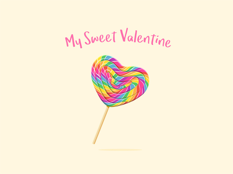 Heart Shaped Lollipop candy sweet heart valentines day lollipop love