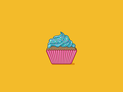 Sweet Cupcake cupcake food illustration snack sweet vector