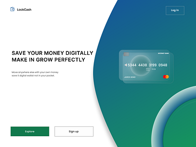 Landing page design digital wallet figma ui ux