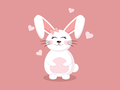 cute pink bunny style, baby girl style