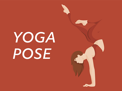 Yoga Pose Girl faceless illustration