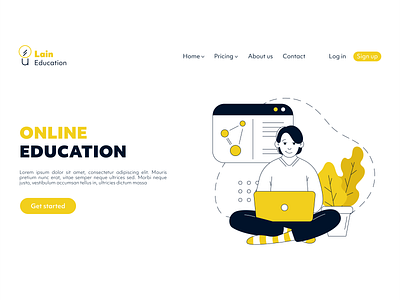 Online School Landing Page Design