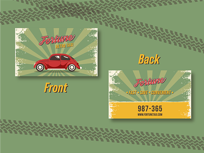 Bussines Card For Taxi Design