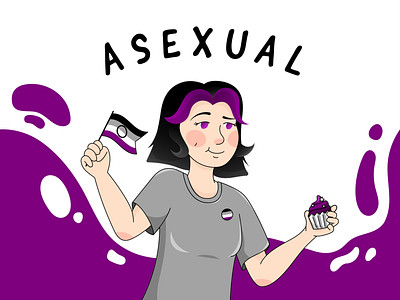 LGBTQ+ Asexual Illustration adobe illustrator asexual graphic design illustration lgbt lgbt pride lgbtq pride month vector vector illustration