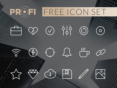 PROFI Free Icon Set android davidgor design freebie icon iconjar ios ui vector web