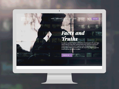 BROOKS Agency Page animation behance creative design flat logo parallax ui ux vector web