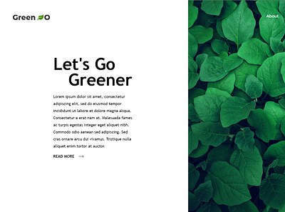 Green Go design uiux