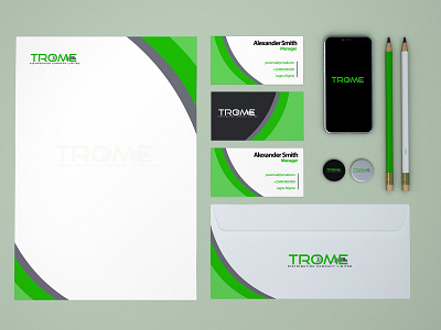 Branding for Trome Distribution Company branding design logo ui