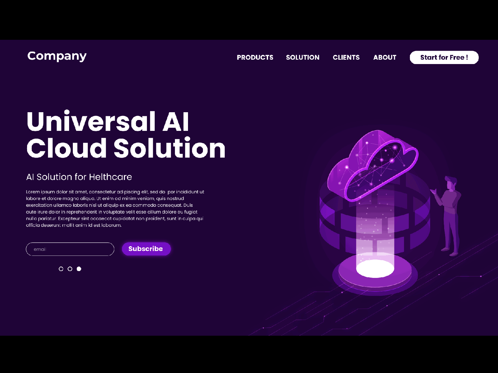 AI Solution UI/UX branding design illustration ui ux vector