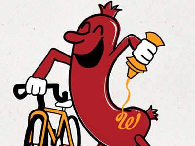 This is the wurst bikes illustration sausage