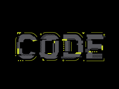 Code code coding fragment future futuristic glitch sci fi typography ui