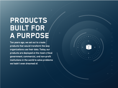 Homepage palantir product sci fi web