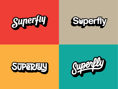 Superfly branding identity lettering logo superfly typography