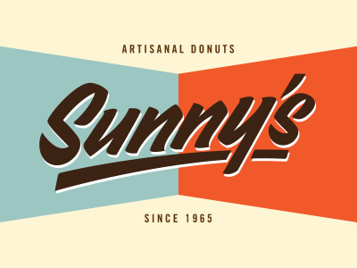 Sunny's Donuts donuts lettering sunny typography vintage