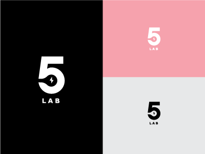 5 Lab 5 branding design studio five identity lightbulb logo
