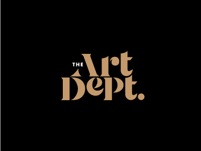The Art Dept. art department branding identity logo logotype typography