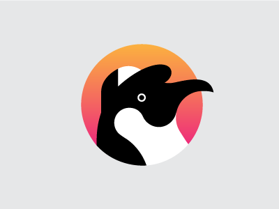 Penguin awkward branding identity logo penguin