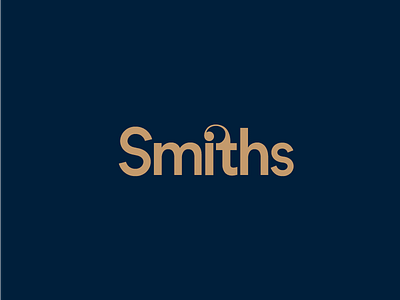 Smiths branding identity lettering ligature logo smiths typography