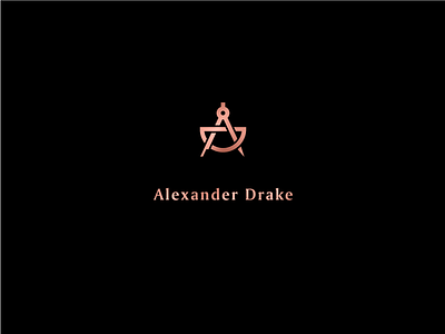 Alexander Drake alexander branding compass drake explorer identity jewelry logo logo design navigation