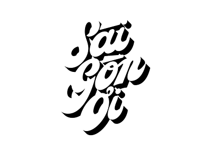 Sài Gòn ơi curvy hand lettering lettering saigon sài gòn thick type typography