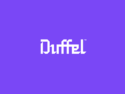 Duffel branding duffel identity lettering logo logo design type treatment