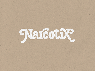 The Narcotix (WIP) branding custom lettering hand lettering identity lettering logo narcotix swashes type typography