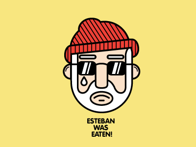 Esteban Was Eaten!!! bill murray illustration steve zissou the life aquatic