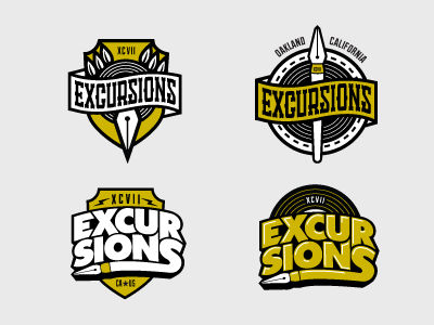 Excursions logo draft apparel branding clothing hiphop logo design rebranding streetwear