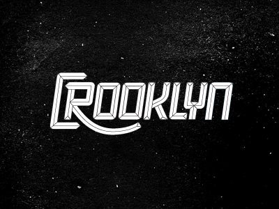 Crooklyn WIP brooklyn nyc typography